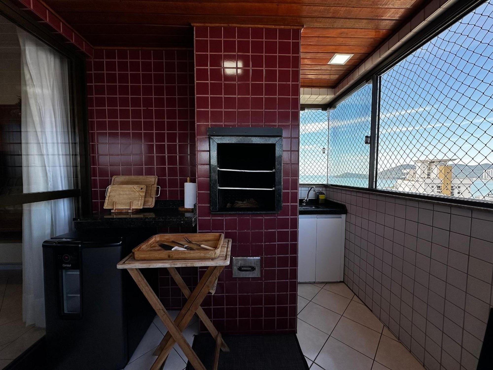 Ct01- Vista Mar| Telas Protecao| Churrasq, Garagem Balneário Camboriú Εξωτερικό φωτογραφία